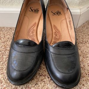 Sofft Black Leather Heels